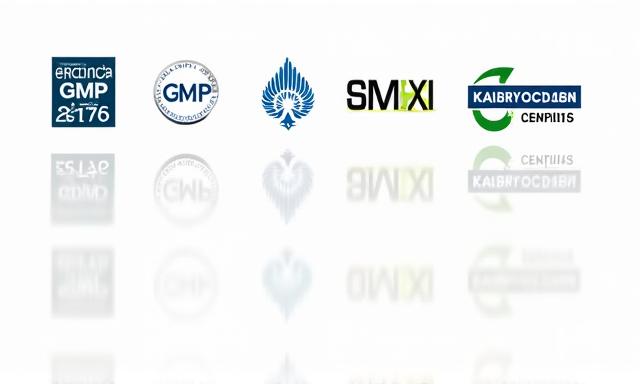 GMP 및 ISO 22716 인증 로고